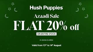 Hush Puppies Azaadi Sale  Flat 20 Off [upl. by Higginbotham801]