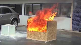 Demonstratie Bila Extinctoare Elide Fire [upl. by Asen]