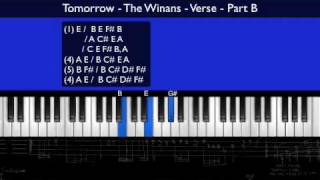 Tomorrow  The Winans Part 2 Piano Tutorial [upl. by Seebeck]