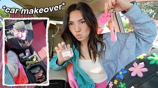 cleaning amp decorating my car cutest car makeover [upl. by Yancy]