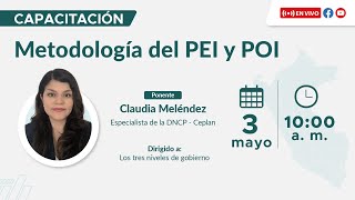 Taller Virtual quotMetodología PEI  POIquot [upl. by Winston]