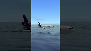 FedEx MD11 Water Landing aviation pilot rfs realflightsimulator landing plane avgeek fedex [upl. by Moyra449]