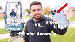 iPhone 13 Pro LiDAR vs Survey Total Station Accuracy [upl. by Garlanda]