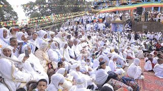 Ethiopian Orthodox Christians celebrate Palm Sunday [upl. by Haneehs]