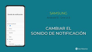 Cambiar el Sonido de Notificación  Samsung Android 13  One UI 5 [upl. by Nyre]