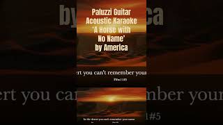 America A Horse With No Name Acoustic Guitar Karaoke Songs with Lyrics [upl. by Sanderson135]