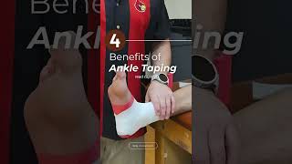 What are the 4 benefits of ankle taping 👀 [upl. by Nodyarg]