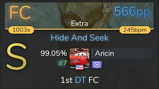 Aricin  James Landino  Hide And Seek Extra 1st DT FC 9905 7 566pp FC  osu [upl. by Rusel391]