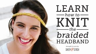 How to Knit an Easy Braided Headband [upl. by Becki767]