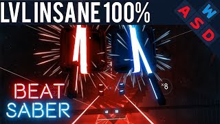 100 Perfect Expert Combo On LVL INSANE In Beat Saber [upl. by Loux]