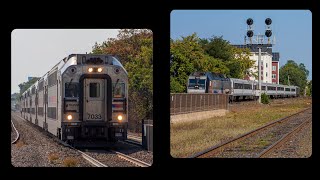 NJT 5523 Meets NJT 5524 At Bound Brook Station [upl. by Ateval]