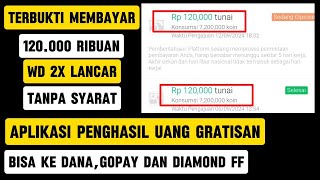 Sudah WD 2x nominal 120000 ribuan ke dana di aplikasi Penghasil uang ini [upl. by Redyr]