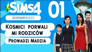 The SimS 4  Scenariusze  01  Kosmici porwali mi rodziców cz1 [upl. by Elfie]