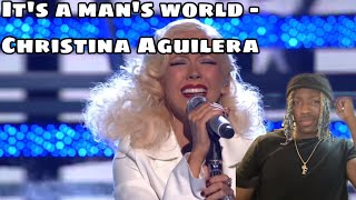 Christina Aguilera Its A Mans World REACTION [upl. by Eelrebmik]