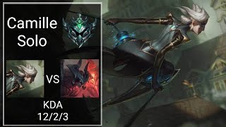 WR Camille vs Aatrox Solo Lane  SEA Platinum  Patch 51 [upl. by Nahtanoj249]