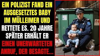 POLIZIST RETTET BABY AUS DEM MÜLL 20 JAHRE SPÄTER ERHÄLT ER EINEN UNERWARTETEN ANRUF DER SAGT… [upl. by Nylsej]