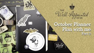 October Planner Set Up Part 2 Plan with me [upl. by Rasia]