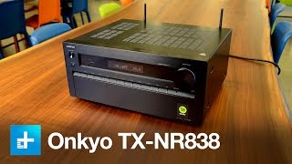 Onkyo TX NR838 Receiver  Hands on Review [upl. by Hawley]