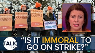 Julia HartleyBrewer CHALLENGES BMA’s Dr Robert Laurenson Over Junior Doctors Strike [upl. by Ardisj935]