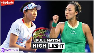 Nao Hibino vs Qinwen Zheng Full Match Highlights  WTA Dubai Tennis Championships 2024 [upl. by Finella]