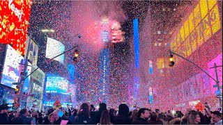 NYC Times Square New Years Eve 2023 Ball Drop Countdown Full [upl. by Fabrienne]