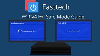 PS4 Pro Safe Mode Guide Fix Restore Error Update Error Factory Settings Initialize PS4 [upl. by Nilyam395]