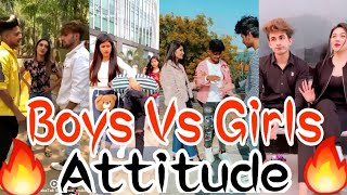 🔥 🔥 Boys Vs Girls Attitude Tik Tok Video  😎 Attitude Tik Tok Video 2021  Girls Attitude Tik Tok🔥 [upl. by Esimaj351]