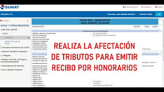 ACTIVA LA EMISION DE RECIBO POR HONORARIOS EN LINEA  SUNAT [upl. by Bobine764]