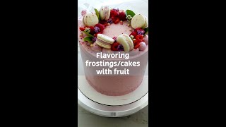 How to make fruity frostings 🍓🍒🫐 [upl. by Genevieve]