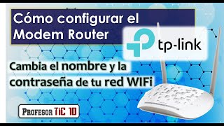 CONFIGURAR ROUTER TPLINK TLWR720n WR741n  Configurar WIFI [upl. by Reggie456]