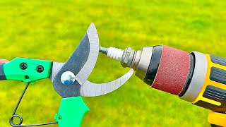 Special Way To Sharpen Pruning Shears as Sharp as a Razor [upl. by Liane161]