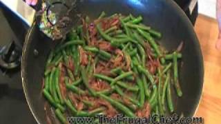 How to Make Green Beans amp Caramelized Red Onions [upl. by Noemis]