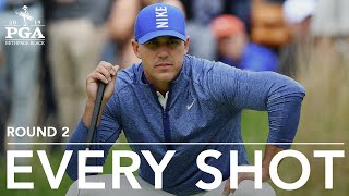 Brooks Koepka  Every Shot from His 2ndRound 65 at the 2019 PGA Championship [upl. by Valeria]