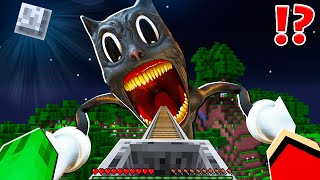 What inside CARTOON CAT Titan vs JJ and MIKEY at 300am   in Minecraft Maizen [upl. by Getter]