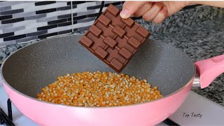 Best Chocolate Popcorn Recipe You Will Ever Eat  Just in 10 Minutes [upl. by Aihtiekal477]