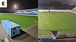 Así luce el Estadio Morazán con el cosido de la grama sintética [upl. by Danila]