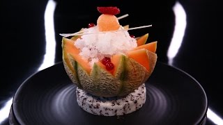 Fruits frais granité au muscat de BeaumesdeVenise sorbet melon par Christophe Michalak DPDC [upl. by Pejsach]