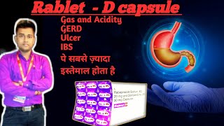 Rablet D Capsule use in Hindi Rabeprazole and Domperidone capsule use for Gas and Acidity [upl. by Ssilem10]