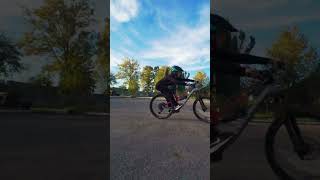 Fork Suspension flex test pov mtb shorts downhill bicycle bike [upl. by Alyakam]