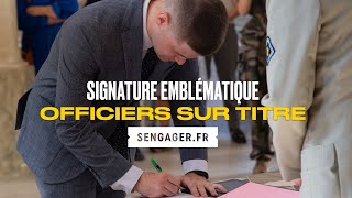 Signature emblématique  Les officiers sur titre de larmée de Terre 2023 [upl. by Nussbaum]