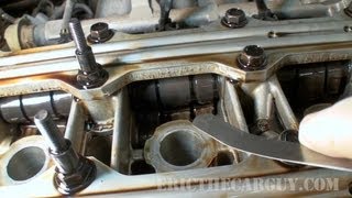 How To Adjust Valves Honda B18C VTEC 4 Cylinder EricTheCarGuy [upl. by Romeo967]