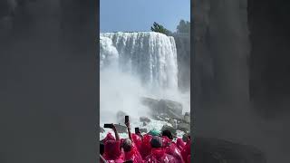 Niagara Falls Close Up Maid on the Mist Niagara Falls Canada Rainbow Bridge [upl. by Amapuna]