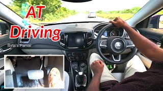 How to drive an automatic car live demo  Jeep Compass  English Subtitle [upl. by Lotsirhc]