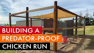 Building a predatorproof chicken coop run [upl. by Armyn]