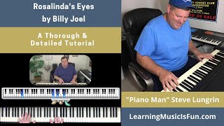 Rosalindas Eyes Billy Joel Free Tutorial [upl. by Nodnarbal979]