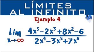 Límites al infinito  Ejemplo 4 [upl. by Ainotahs508]