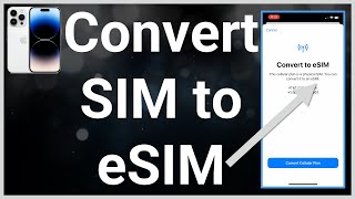 How To Convert SIM To eSIM On iPhone [upl. by Rambort]