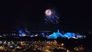 Magic Kingdom fireworks from Contemporary Resort [upl. by Shien866]