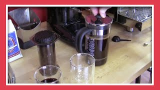 Taste Test Aeropress vs French Press [upl. by Atsed905]