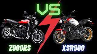 Kawasaki Z900RS vs Yamaha XSR900  RetroSport Showdown [upl. by Tedmund]